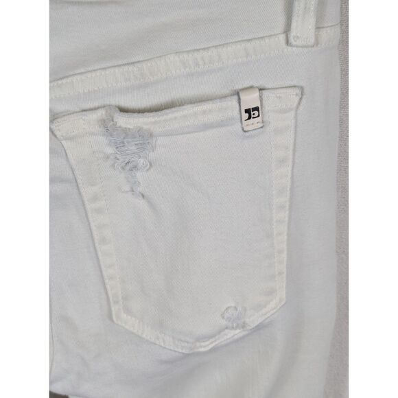 Joe's Jeans Nadeen Skinny Ankle Distressed Jeans White Women's Size 27 - Picture 10 of 13
